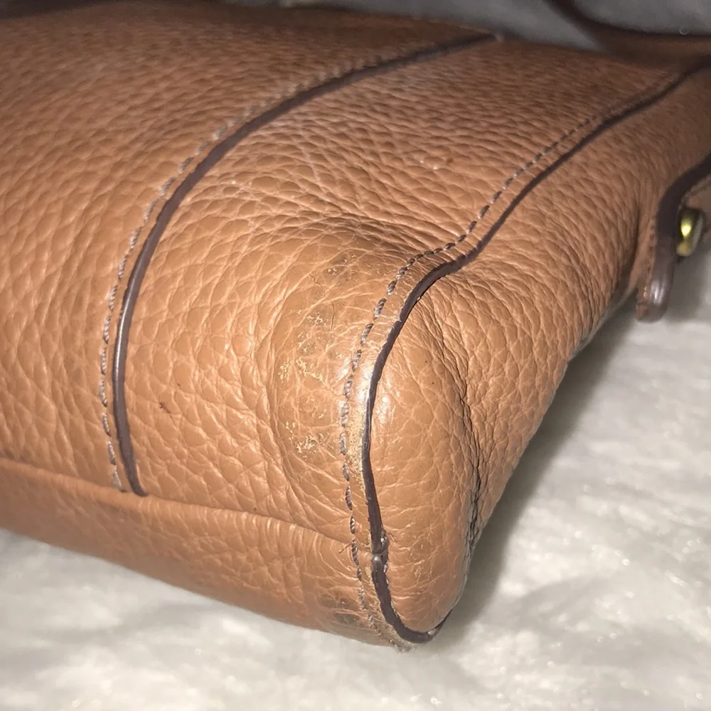 Fossil Brown Leather Crossbody Bag